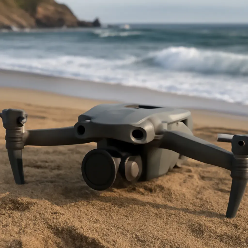 AI-generated editorial product photograph (not the exact linked listing) of drone-mounted polarizing filter